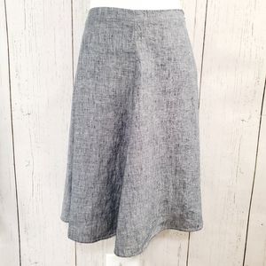 Banana Republic Blue Chambray Linen Skirt Size 0P